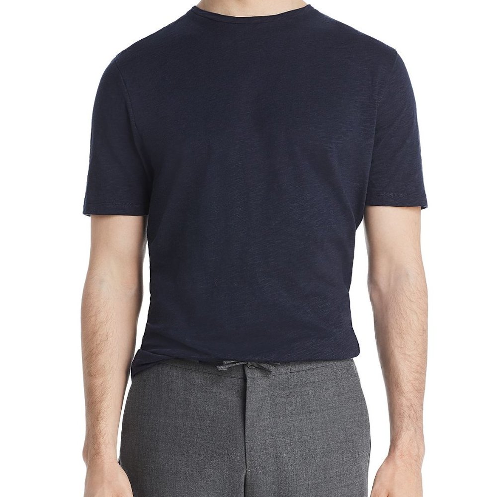 Dylan Gray Mens Cotton Slub Crew Neck Small B4HP 2 pack Navy/Gray
